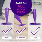 Swiffer Wetjet Hardwood Floor Mopping and Cleaning Solution Refills, All Purpose Cleaning Product, Open Window Fresh Scent, 1.25 Liter, 2 Pack (Packaging may vary)