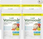 BugMD Vamoose Plus Peppermint Oil Mouse Repellent Pouches | Natural Mice Repellent Indoor & Rat Deterrent for House, Garage, RV, Car & Storage | Plant-Powered Rodent Control - 4 Pack - 16 Pouches