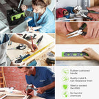 WORKPRO Home Tool Set with 20V Cordless Lithium-Ion Drill Driver, Household Repairing Tool Kit with Drill, 157PCS Power Drill Sets, 14-Inch Wide Mouth Storage Tool Bag, Green