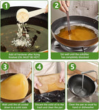 Cooking Oil Solidifier, Solidifies Up to 40 Cups from Mess, 100% Plant-Based Used Oil Solidifying Powder, Grease Hardener Disposal for Kitchen