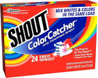 Shout Color Catcher Sheets for Laundry, Allow Mixed Washes, Prevent Color Runs and Maintain Original Clothing, 24 Count (Pack of 2)