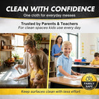 Microfiber Magic Streak Free Cleaning Cloth 10 Pack Clean Any Surface with Just Water Eco Friendly Perfect for Window, Mirror, Glass, Kitchen, Counters, Appliances, Car, Cycle, TV Screen
