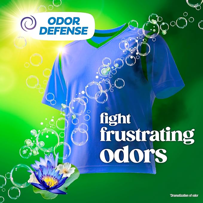 Gain Ultra Oxi Liquid Laundry Detergent, 107 loads, 154 fl oz, Waterfall Delight Scent, 2-in-1, HE Compatible