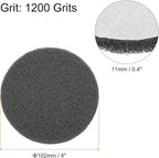 HARFINGTON 20pcs Scrubber Scouring Pads 1200 Grits 4 Inch Drill Power Brush Hoop and Loop Surface Conditioning Disc Drill Scuffing Disc Scrub Pads for Home Kitchen Cleaning, Light Grey