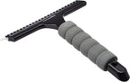 Amazon Basics All-Purpose Window Squeegee with Handle for Car Windshield, Shower, Glass, Mirror Cleaning, Silicone Rubber Blade, Streak-Free Results, Lightweight, Black, 8-inch