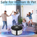 Mouse Repellent Ultrasonic Pest Repeller Plug in Indoor,360° Ultrasonic Rodent Repellent,3 Mode Switch with Pressure Wave, Squirrel Repellent Mice Deterrent for House Garage Warehouse RV, Black