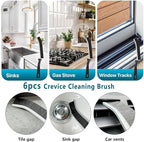 12Pcs Crevice Cleaning Brush Set,Hard Bristle Cleaning Supplies for Kitchen, Bathroom, Corner, Grout, Sink, Cup, Teapot, Bottle, Blender