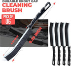 6 Pcs Crevice Cleaning Brush for Household Use, Hard Bristle Gap Cleaning Brush, Grout Gap Cleaning Supplies for Bathroom, Kitchen, & Shower, New 2025 Multifunctional Cleaning Tool