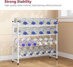 Tajsoon Expandable Shoe Rack for Closet 4 Tier, 29“-41“Adjustable & Stackable Shoe Shelf Storage, Metal Shoe Rack Organizer for Front Door Entrance, Closet, Garage, Entryway, White