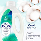 Downy Rinse Laundry Odor Remover, Cool Cotton Scent, 62 fl oz, Fabric Softener and Laundry Odor Removal Rinse, Fights Odors at the source, HE Compatible