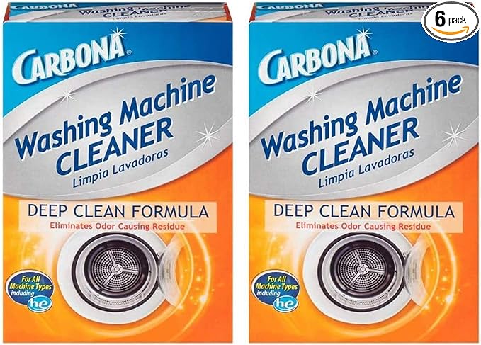 Carbona® Washing Machine Cleaner | Eliminates Odor & Residue | 3 Count, 2 Pack