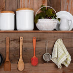 Vikan 42377 Brush,Dish,Scraping Edge,Med,11",PP/PBT,Orange