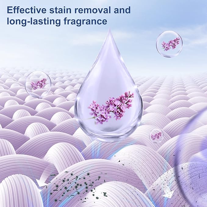 Laundry Detergent Sheets, 200 Sheets Lavender Laundry Soap Strips - No Plastic Jug Travel Portable Liquidless Washing Supplies Eco-Friendly Hypoallergenic - 200 Loads