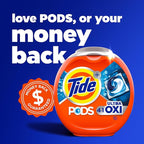 Tide 4-in-1 Ultra Oxi PODS Laundry Detergent Pacs, 85 Count, HE Compatible, Built in Pre-treater for Stains
