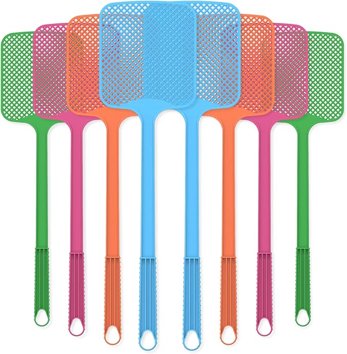 (8 Pack) Fly Swatters,Large Bug swatter That Work for Indoor and Outdoor