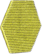 Scotch-Brite 96HEX Dual Purpose Scour Pad – 5" x 5", Gray/Yellow, 15-Pack, Heavy-Duty Scrubbing with Ergonomic Hexagon Shape