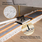 36" Commercial Dust Mops for Floor Cleaning Heavy Duty Floor Duster Mop with Long Handle Hotel Gym Household Cleaning Supplies for Hardwood, Tiles, Marble Floors (Grey)