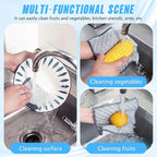 Wangjinpeng 10 PCS Four-Layer Non-Scratch Multipurpose Steel Wire Dishcloths - Reusable Quick-Dry Odor-Free Scrub Cloths for Dishes, Kitchen Cleaning Cloths for Cookware, Sinks, Stove Tops(7.87X7.87)