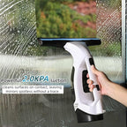 Electric Window Vacuum Cordless, 2200mAh Rechargeable Electric Vacuum Squeegee with 28cm Blade, 150ml Tank & 300ml Spray Bottle, for Windows, Mirrors, Showers, Tiles, Glass Cleaning