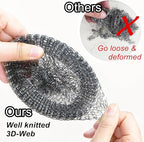 Dispensing Steel Wool Scrubber, Heavy Duty Stainless Scouring Pad with Dispenser, Brush with Soap Dispenser, Steel Sponge Scourer for Kitchen, Dishes, Pan, Stove, Grill, Cast Iron 1+4