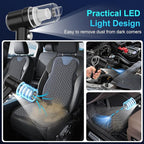 Handheld Vacuum Cordless Rechargeable, 13000pa Car Vacuum Portable Cordless, Type-C Lightweight Mini Handheld Vacuum Cleaner, High Power Car Vacuum Cleaner with LED Light for Car Home Pet Hair (Black)