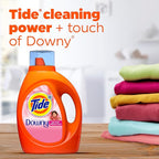 Tide Plus Boost of Ultra Downy Liquid Laundry Detergent, April Fresh Scent, 84 fl oz, 59 Loads, Laundry Detergent Liquid with Long-Lasting Freshness