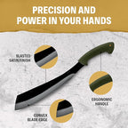 Condor Tool & Knife Bushcraft Parang Machete Knife - Heavy Duty Machete with Sheath - 1075 High Carbon Steel - High Impact Polypropylene Handle - Ballistic Nylon Sheath - 13in Blade - 22.9oz