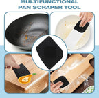 Cast Iron Scrubber | Dish Scrub Brush | 316 Cast Iron Cleaner Chainmail Scrubber for Pan Skillet Cleaner - Dish Scouring Pad Dishwasher Safe Cleaning Kit, Blue