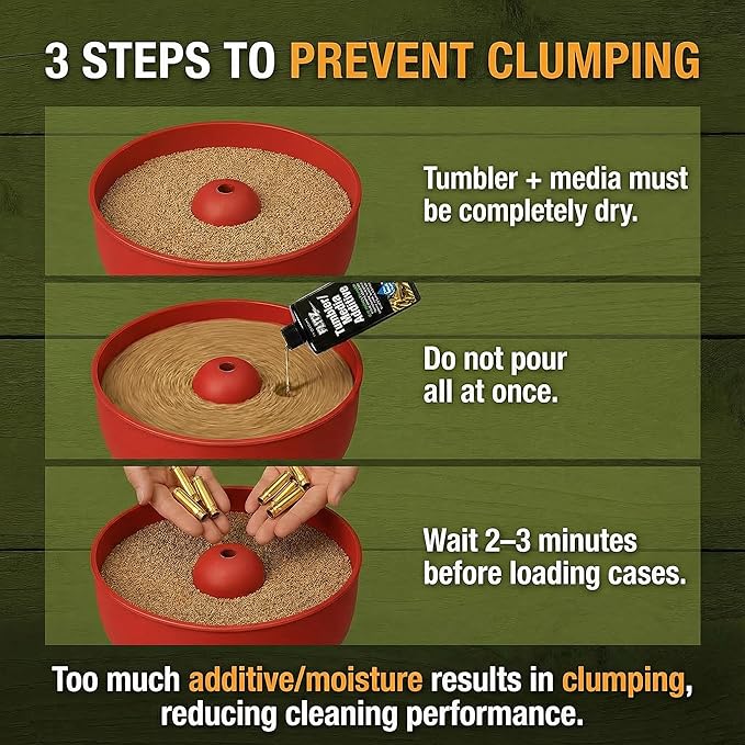 Flitz Tumbler Media Additive - 7.6oz Bottle of USA-Made Brass Cleaner Reloading Liquid for Ammo, Copper, & All Metals - Ammonia-Free Tumbling Polish to Remove Oxidation, Powder Residue (24 Pack)