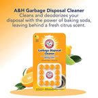 Arm & Hammer 24-Count Sink Garbage Disposal Cleaner, Freshener & Deodorizer Capsules Citrus Scent, with Power of Baking Soda