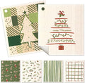 6 Pack Christmas Swedish Dishcloths for Kitchen - Reusable Dish Cloths for Washing Dishes Absorbent Cute Holiday Kitchen Towels Cleaning Sponge, Green Xmas Theme
