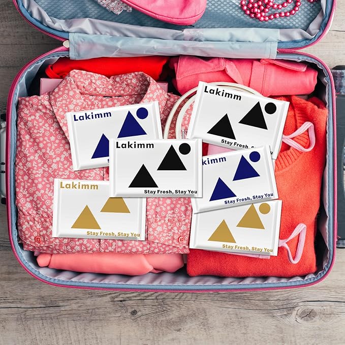 Travel Tissues, 50 Pack Slim Pack - 4 Ply Facial Tissues for On-the-Go & Gifts by lakimm