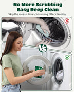 SEMECH by Seedshub Pet Hair Dissolver for Washing Machine-2 Sachets, 96.7% Hair Dissolution, Dog & Cat Hair Remover, Removes Odors & Residue, HE Compatible for Front & Top Load Washers, Septic Safe