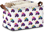 Funny Car Storage Baskets,Foldable Organizer Bin with Handles for Home Living Room Bedroom Closet Box 17x11.5x10Inch