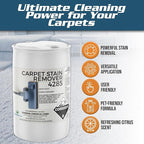 Carpet Stain Remover 4285 - All-Purpose and Multi-Surface Stain Remover - Residential Use - For Heavy-Duty Spot Cleaning - Professional Grade - 55 Gallon Drum