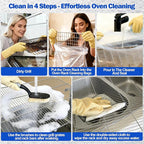 Palksky Oven Rack Cleaning Bags Kit, Reusable Soaking Bags with Brushes, Gloves & Cloth, No Mess Cleaning for Oven Racks, Grill Grates & BBQ Racks, No Cleaner Included, 9 Packs