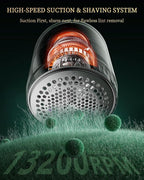 Fabric Shaver with Lint Brush, Large Lint Shaver with Digital Display, 3-Speeds Lint Remover with 6-Leaf Blades, Electric Sweater Shaver to Remove Pilling for Clothes, Furniture