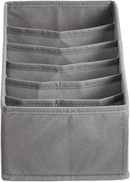 Amazon Basics Underwear Drawer Organizer Dividers for Closet Organization and Storage, Fits Perfectly in Dresser, 2-Pack, Gray | Pack of 2