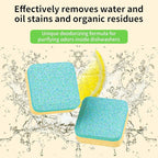 Dishwasher Cleaner and Deodorizer Tablets, Dishwasher Cleaning Tablets 24 Pack - Helps Remove Limescale & Odor, Prevents Buildup in Pipes, Safe for All Dishwashers, Lemon Scent - 12 Month Supply