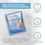 Diamond Wipes Makeup Remover Wipes, Alcohol Free Facial Cleansing Wipes with Vitamin E, Case of 250 Face Wipes