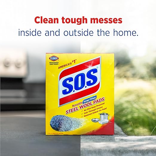S.O.S Steel Wool Soap Pads, 18 Count