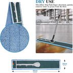 Commercial Mop,Masthome 42" Heavy Duty Dust Mop with Stainless Steel Handle,Large Industrial Mops for Floor Cleaning with 1 Cotton & 1 Microfiber Pad,Wet & Dry Large Mops for Home,Garage,School,Mall