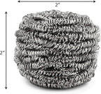 SCRUBIT 6 Pack Stainless Steel Scourers – Steel Wool Scrubber Pad Used for Dishes, Pots, Pans, and Ovens. Easy scouring for Tough Kitchen Cleaning.