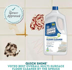 Quick Shine Multi Surface Floor Cleaner 64oz, 4Pk | Ready to Use-Streak Free- No Rinse | Use on Hardwood, Laminate, Luxury Vinyl Plank & Stone | Use in Spray Mops & Vac Mops | Safer Choice Cleaner