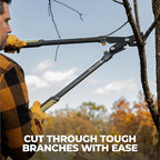 Woodland Tools Super Duty Lopper, 32 Inch Geared Bypass Branch Cutter with Soft Grip Handles, Manual Tree Limb Cutter for Thick Branches, Heavy Yard Work, and Seasonal Pruning