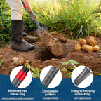 Drain Spade Root Saw Spade Narrow Serrated Shovel Digging Shovels for Cutting Root, Digging, Trenching,Transplanting,44 inches