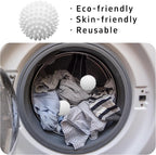 6PCS 2.3 Inch Laundry Dryer Balls, Reusable Drying Balls for Clothes and Fabric Softening (White)