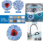 Spin Mop Replacement Heads Compatible with RinseClean 2 Tank Mop System,Microfiber Mop Refill Heads for Cleaning All Hard-surfaced Floor