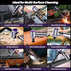 Car Vacuum Cleaner Portable, 22000PA High Power Handheld Vacuum Cordless with Brushless Motor & LED Light, Small Vacuum for Car, Home, Pet, Office