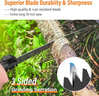Manual Pole Saws for Tree Trimming,Reach 26 FT Telescoping Pole Saws with Long Pole,Tree Saw with 19" 3X Detachable Saw,Non-Slip Handle and Gloves,Tree Trimmer for Yard Garden Tree Palm Shrub